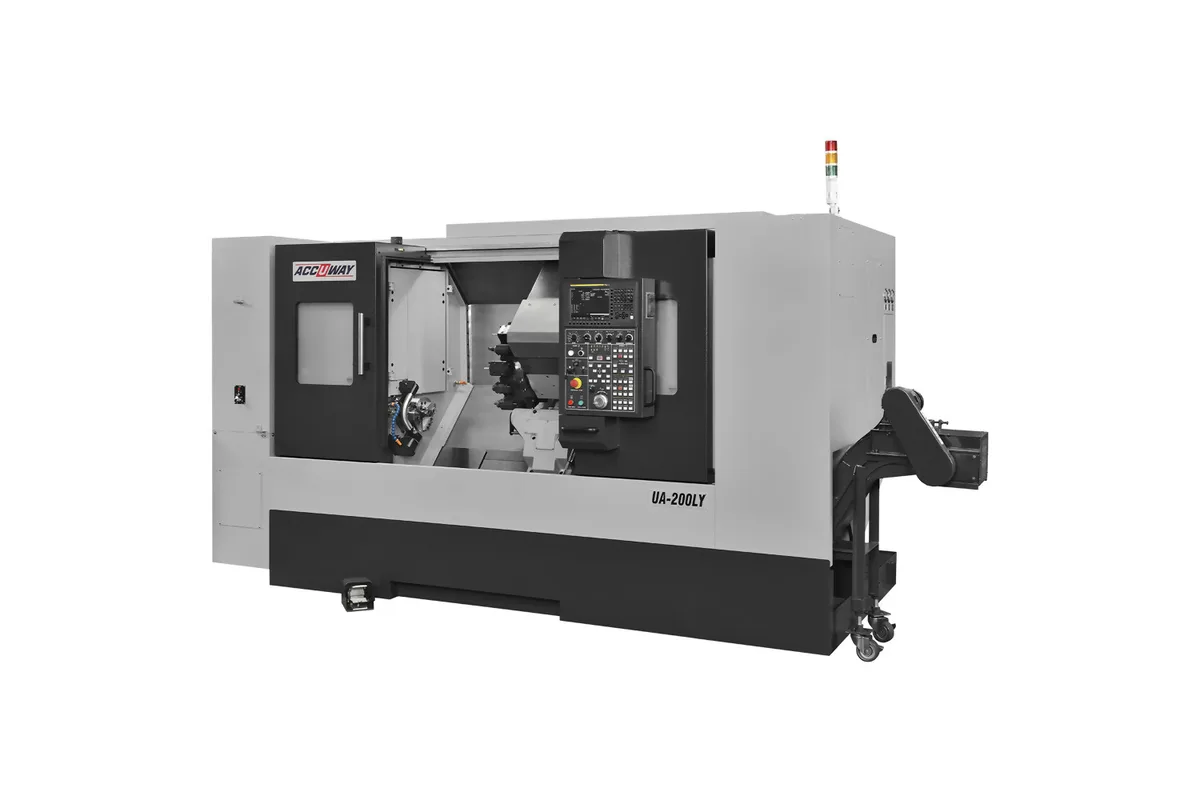 Accuway UA-200LY multi-axis slant bed turning center