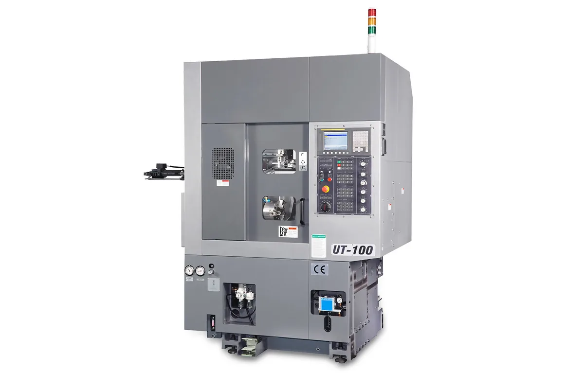 Accuway UT-100 compact CNC lathe for automatic machining