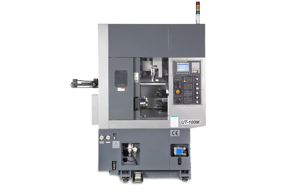 Accuway UT-100M compact CNC lathe for automatic machining