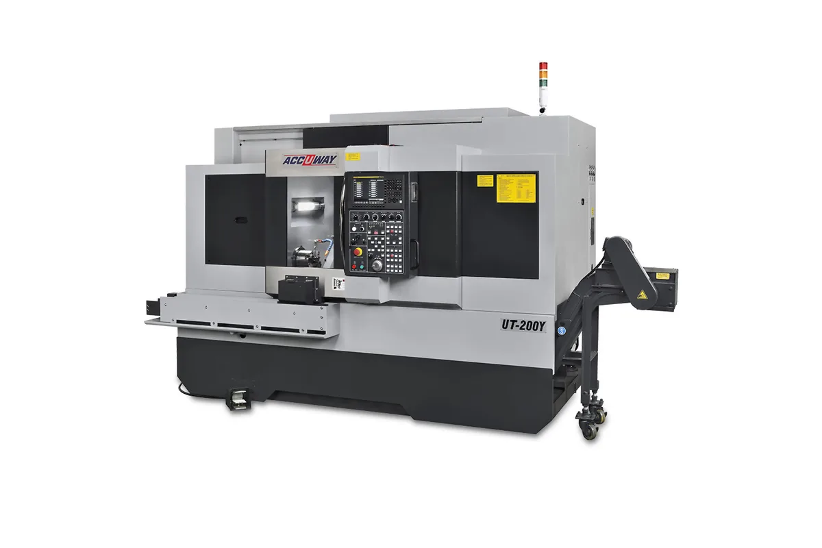 Accuway UT-200Y / UA-200Y slant bed turning center