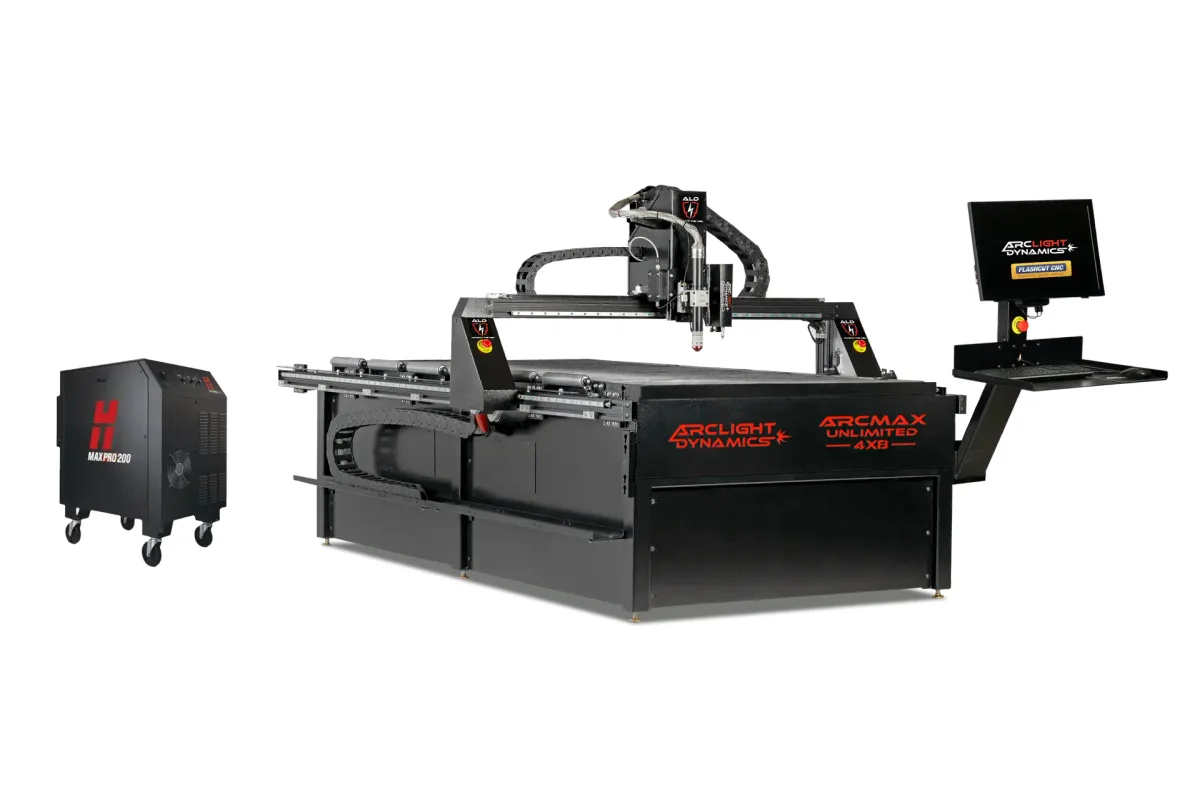 Arclight Dynamics Arc Max Unlimited 4x8 CNC plasma table