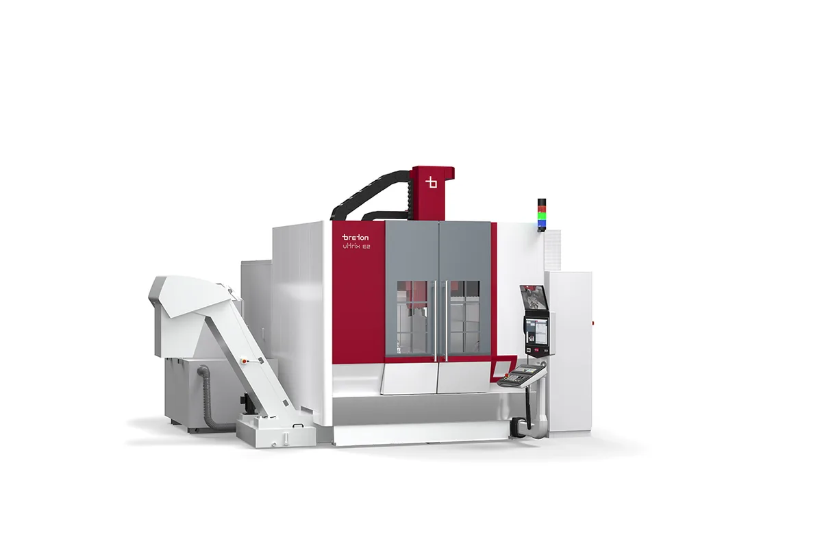 Breton Ultrix E2 5-axis machining centre with trunnion table