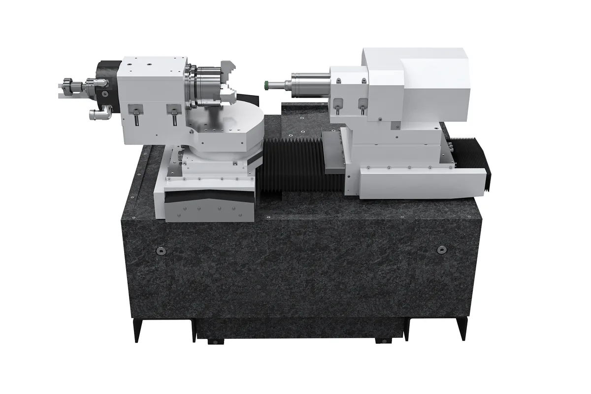 Danobat Overbeck IRDc grinding machine for canmaking tools, shown without enclosure