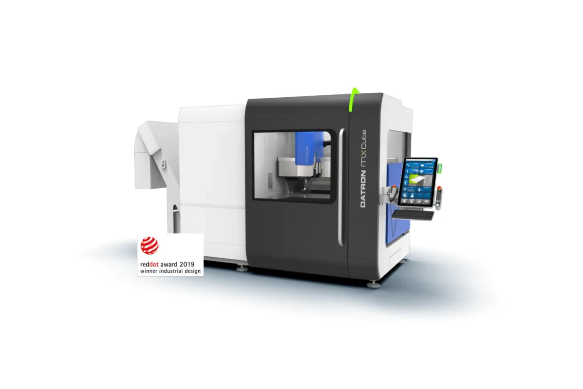 DATRON MXCube high-speed portal CNC milling machine with ToolAssist tool changer