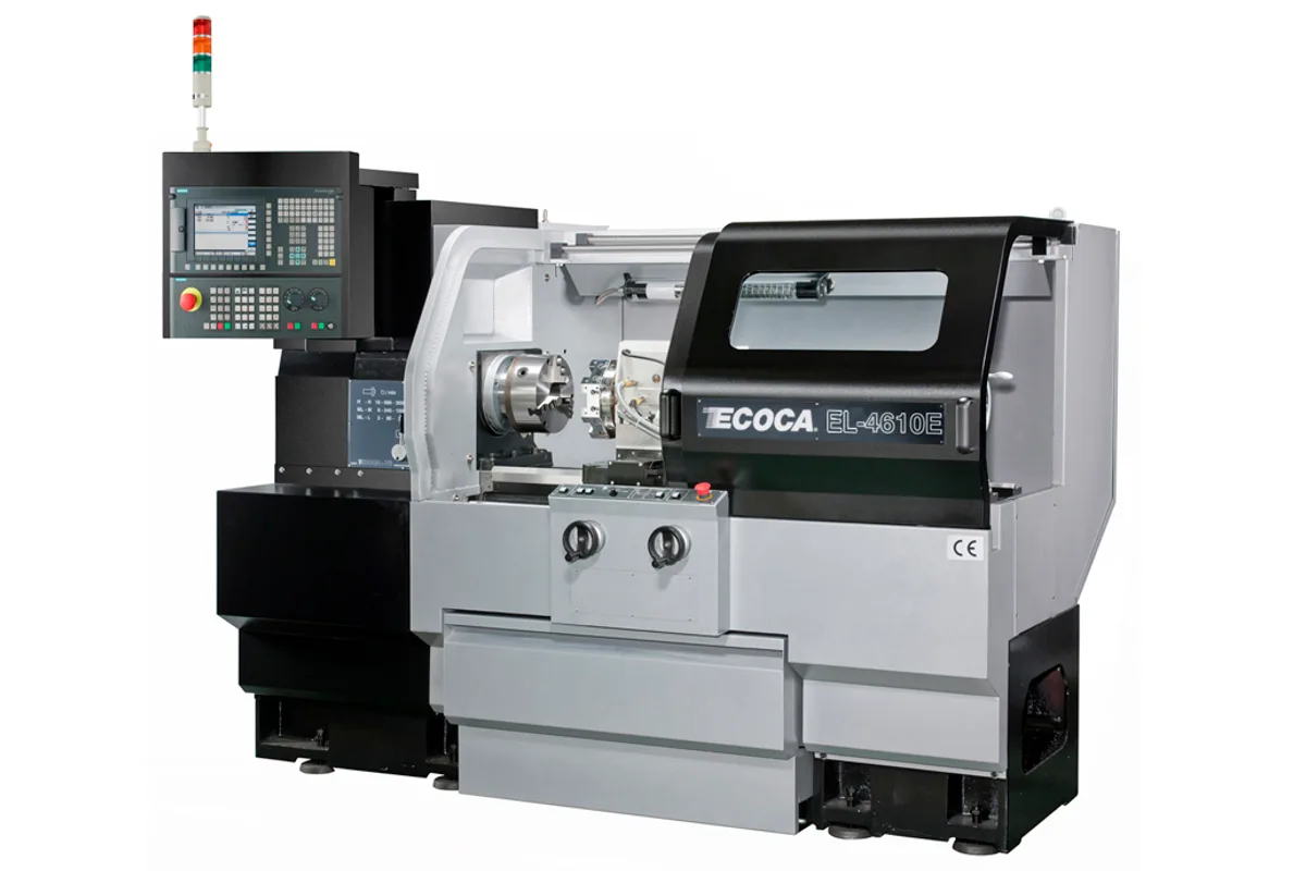 Ecoca EL series flat bed CNC lathe (EL series photo; machine pictured is badged EL-4610E)