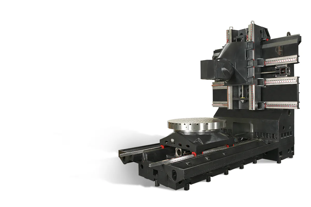 Fidia UHE 1600 machine structure with rotary table, shown without guarding