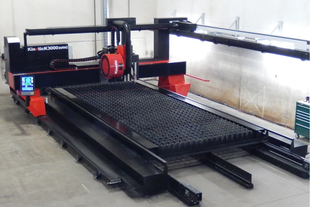 Kinetic K3000 plasma cutting system with drilling spindle