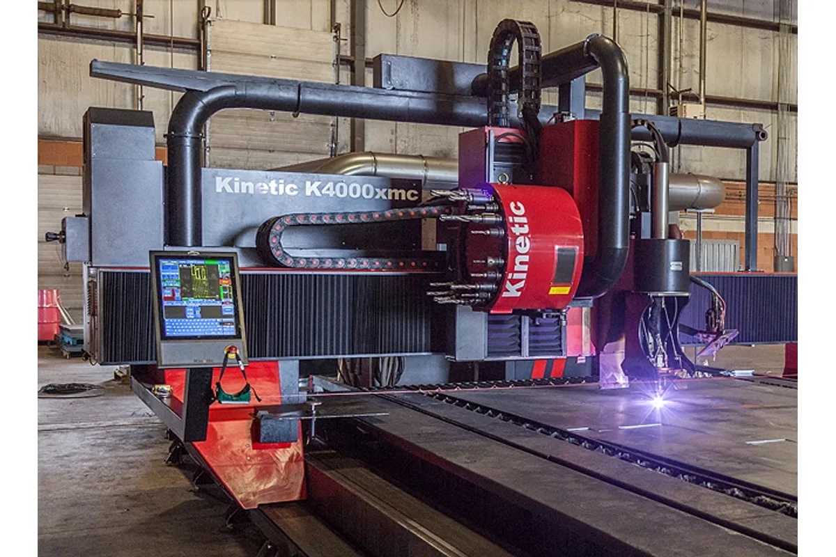 Kinetic K4000 plasma cutting system with tool changer