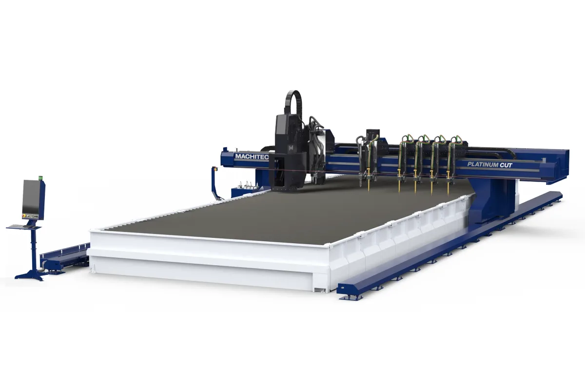 Machitech Platinum Cut bridge and rails plasma cutting system