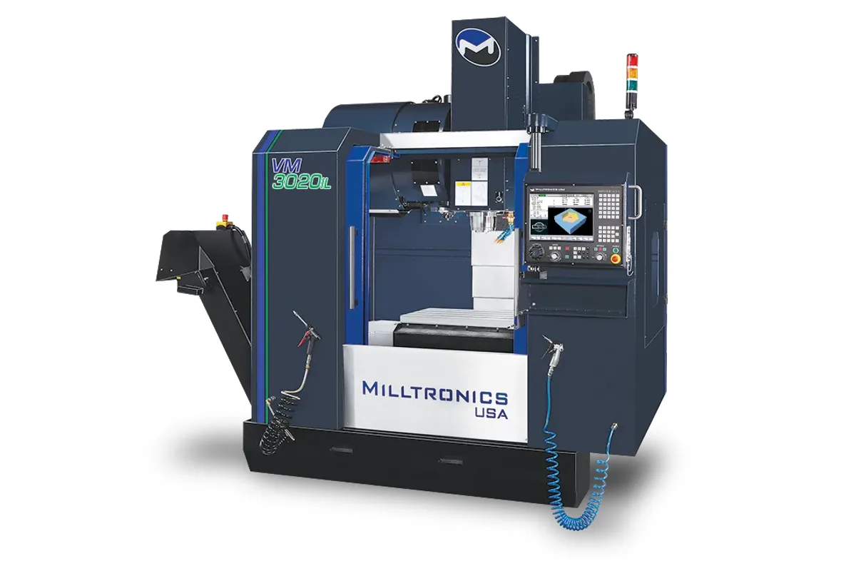 Milltronics VM3020IL 3-axis performance vertical machining center with inline spindle