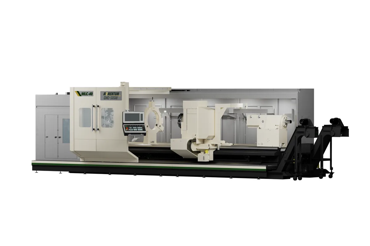 Momentum MLC 40 heavy-duty CNC flatbed lathe