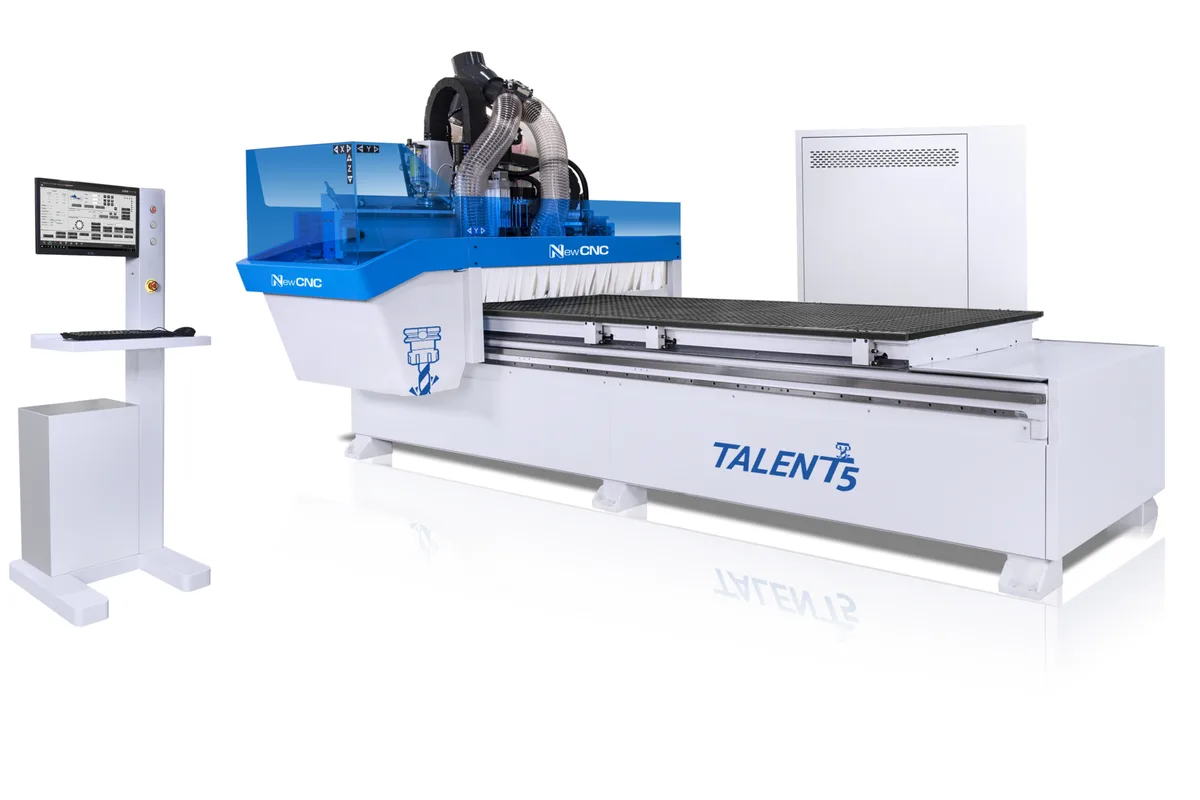 NEW CNC Talent T5 series nesting router with control stand (hero image of the Talent T5D page)