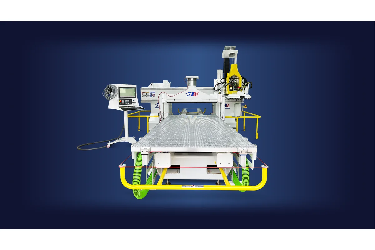 Northwood Iron Horse 3 three-axis moving table CNC router, narrow single table
