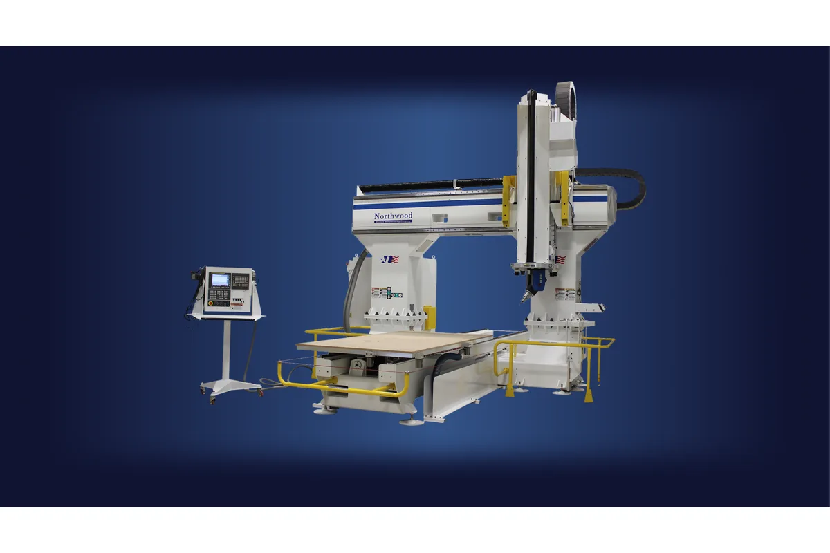 Northwood Iron Horse 5 five-axis moving table machining center, narrow single table