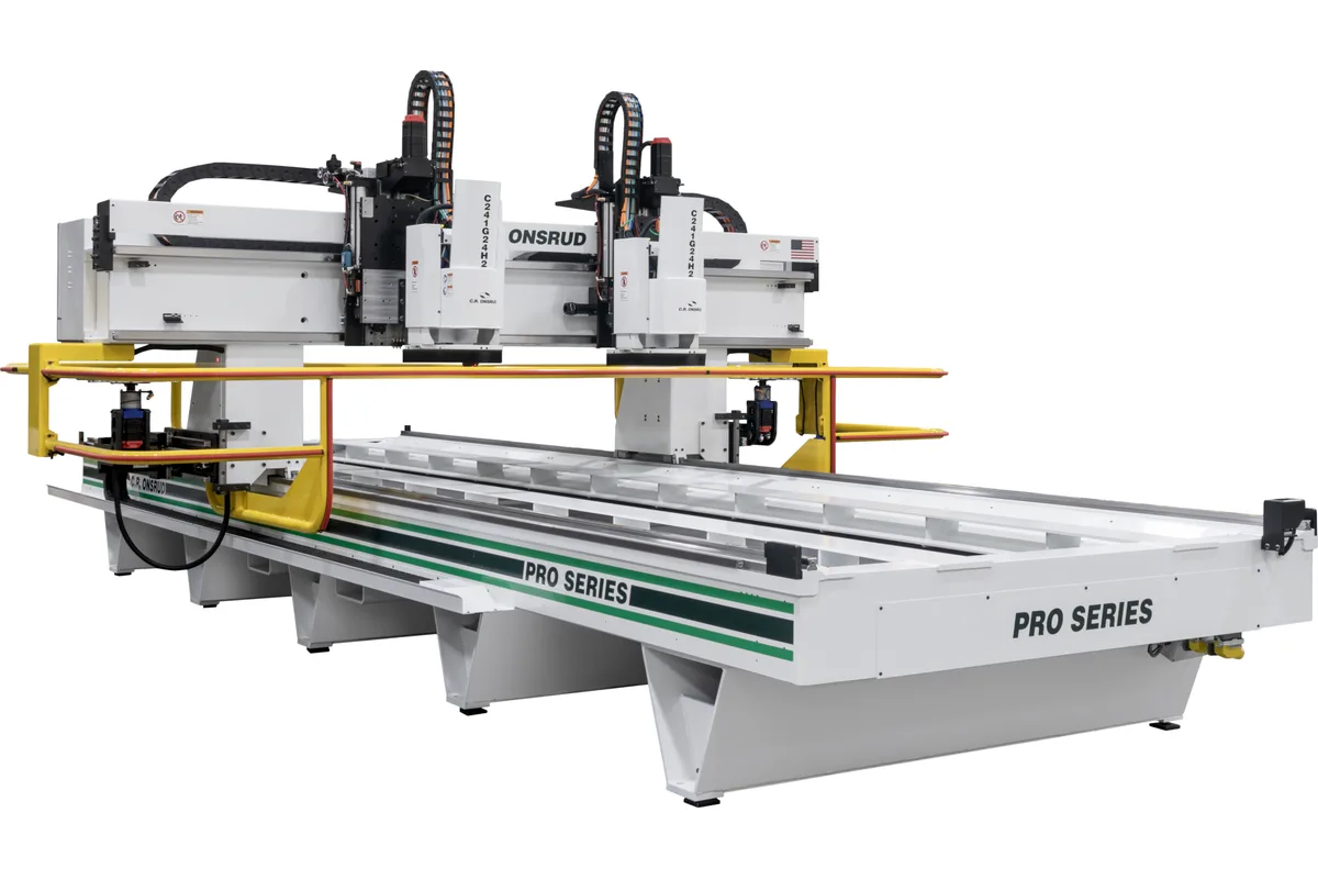 Onsrud 241G G-Series CNC router in a two-spindle configuration