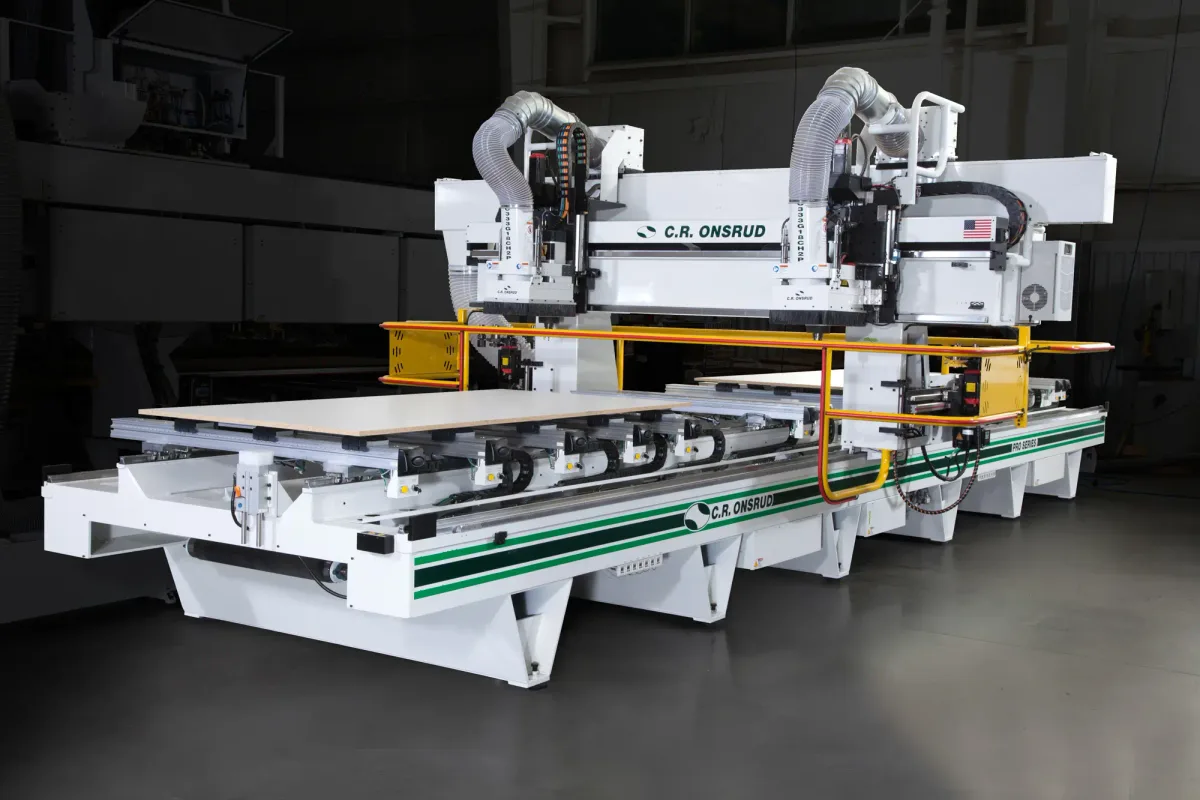 Onsrud 333G G-Series CNC router in a two-spindle configuration
