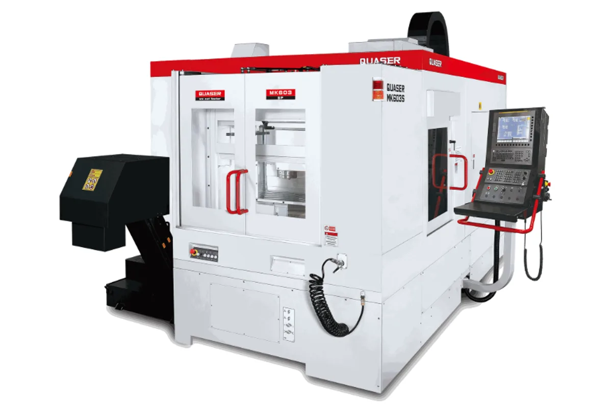 Quaser MK603S twin-pallet vertical machining center