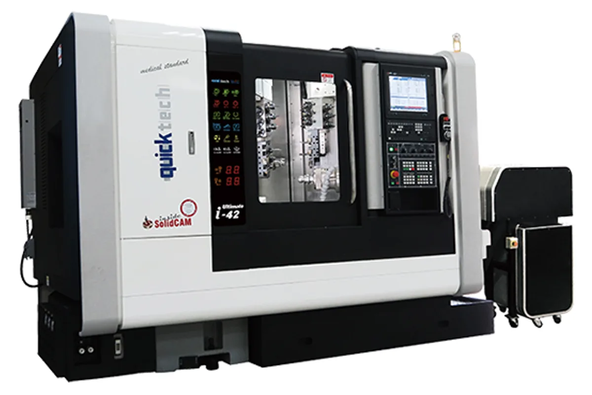 Quicktech i-42 Ultimate twin-spindle CNC lathe
