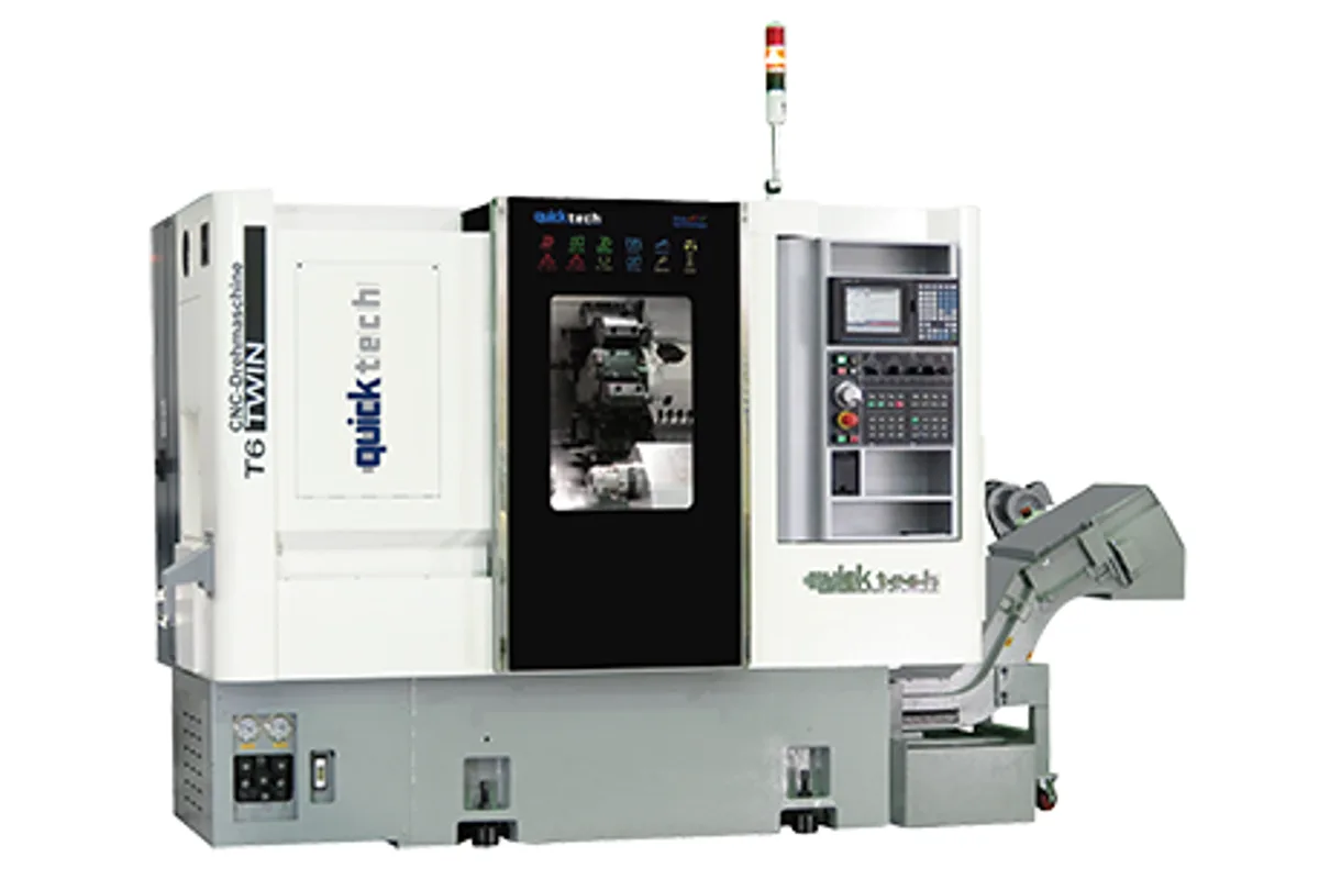 Quicktech T8-T / T6-T CNC turret lathe (the machine pictured is lettered T6 TWIN)