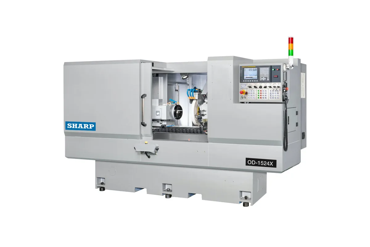 Sharp 2-axis CNC OD grinder (series photo shown on the OD-1524-2X page)