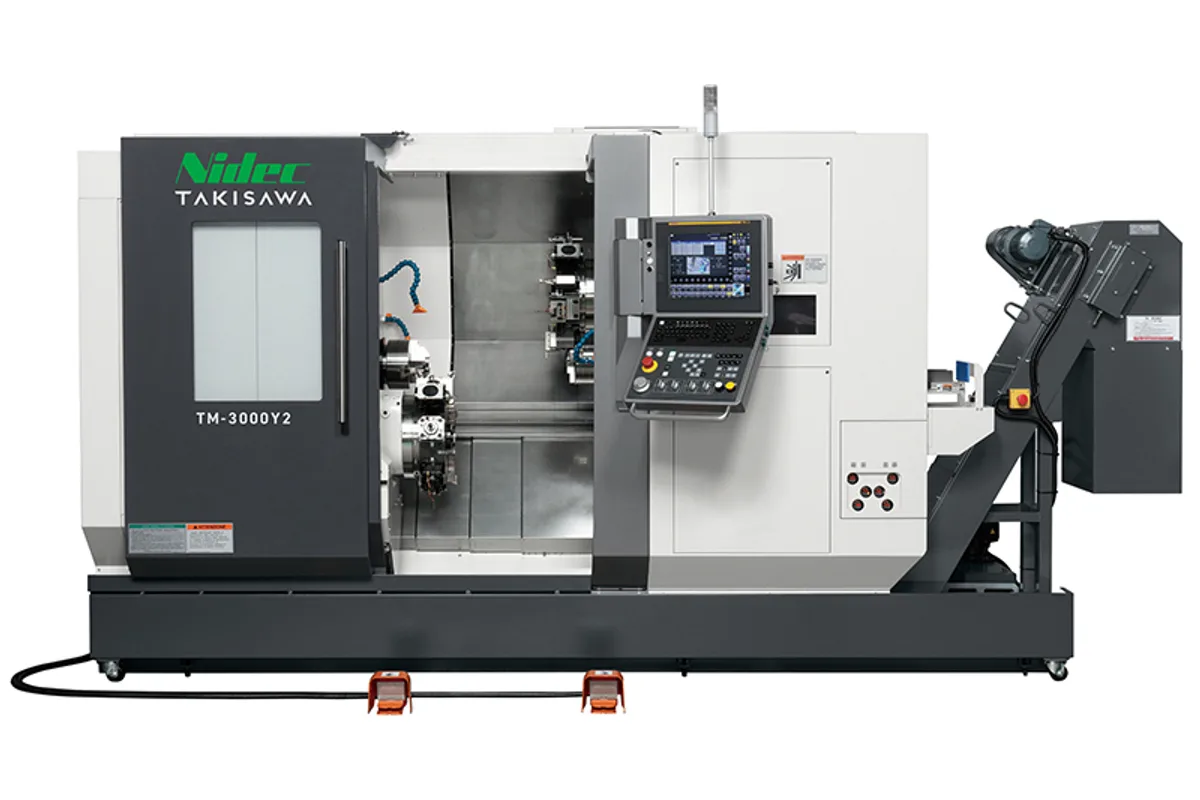 Takisawa TM-3000Y2 twin-spindle twin-turret CNC lathe