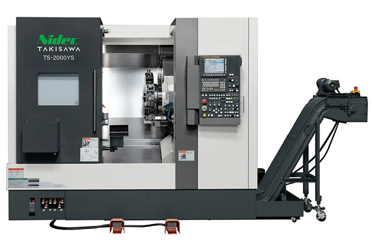 Takisawa TS-2000YS Y-axis twin-spindle CNC lathe