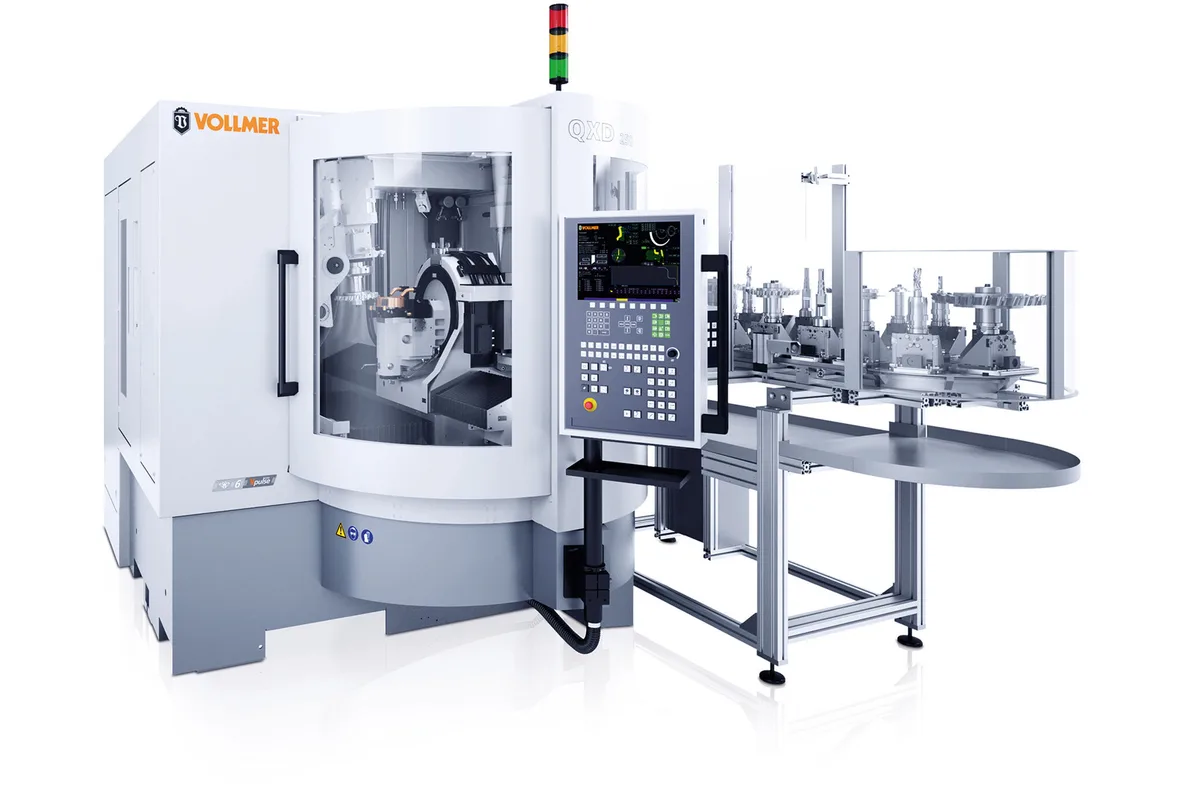 Vollmer QXD 250 disc erosion machine with workpiece storage