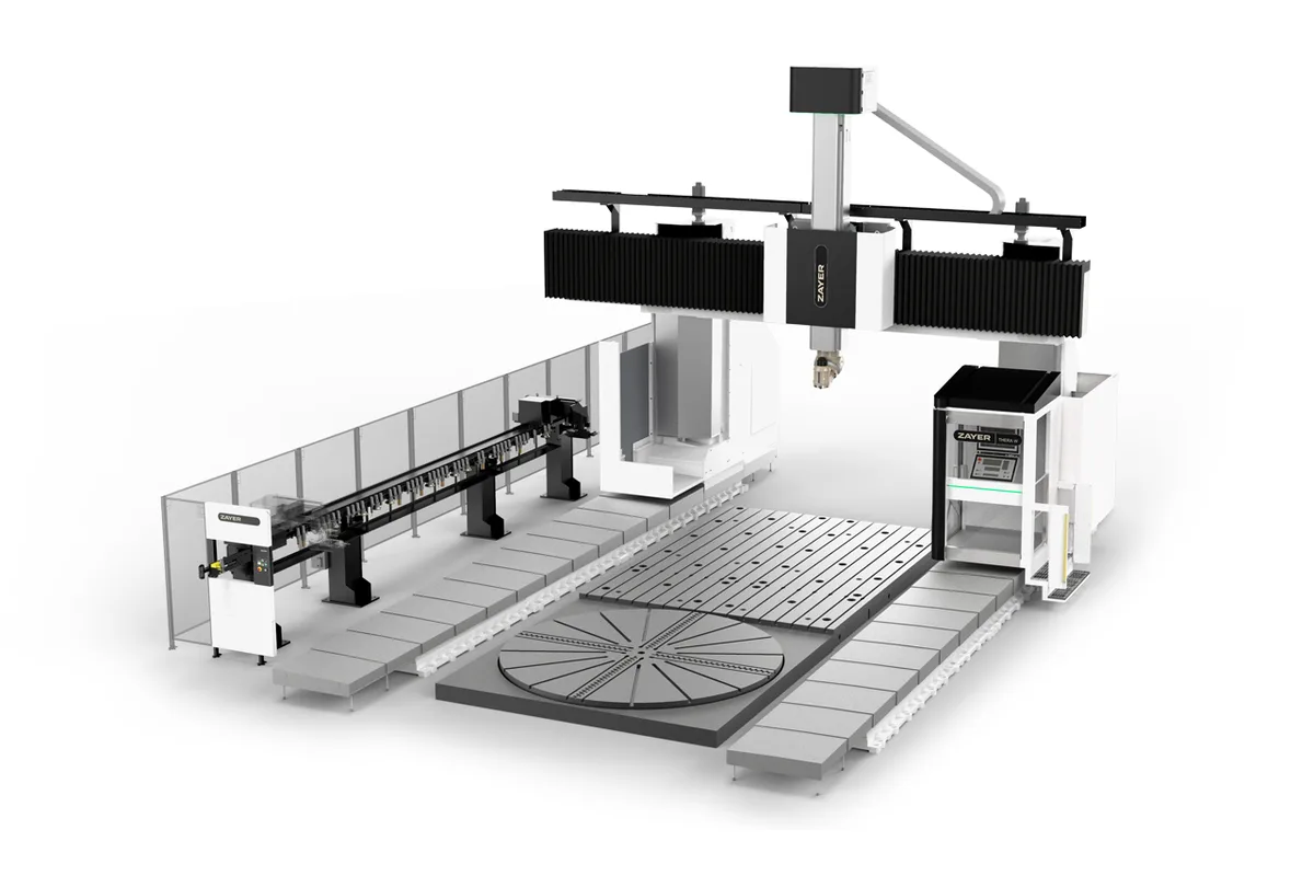 Zayer THERA W gantry milling machine with moving cross beam