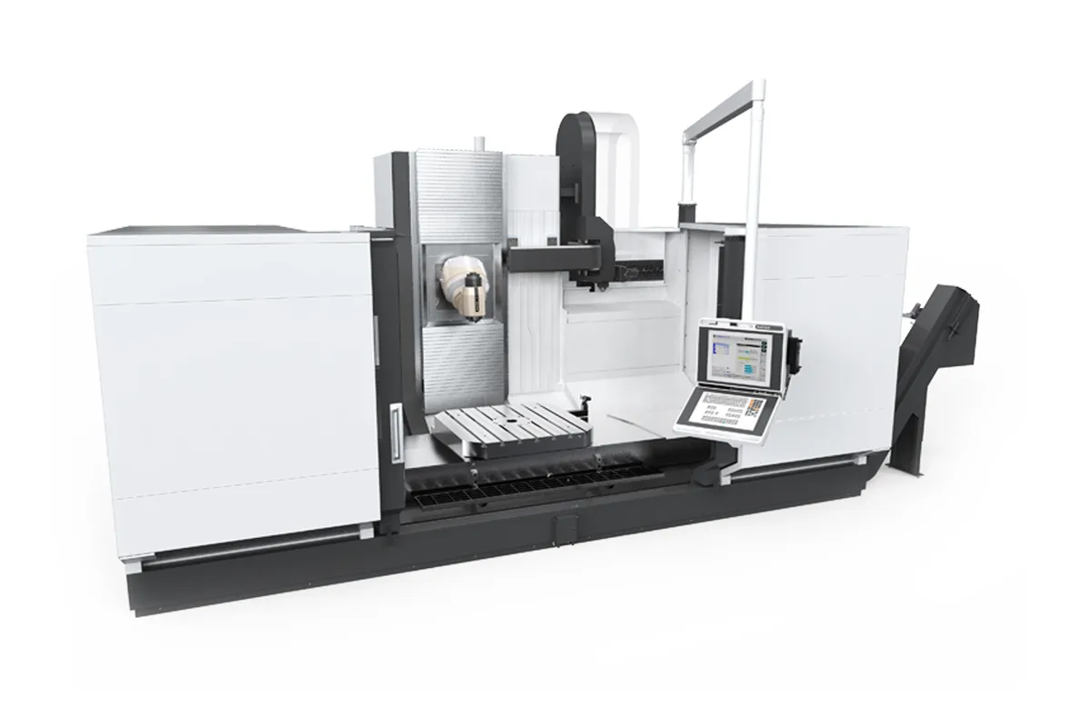 Zayer XIOS G bed type milling machine with rotary table