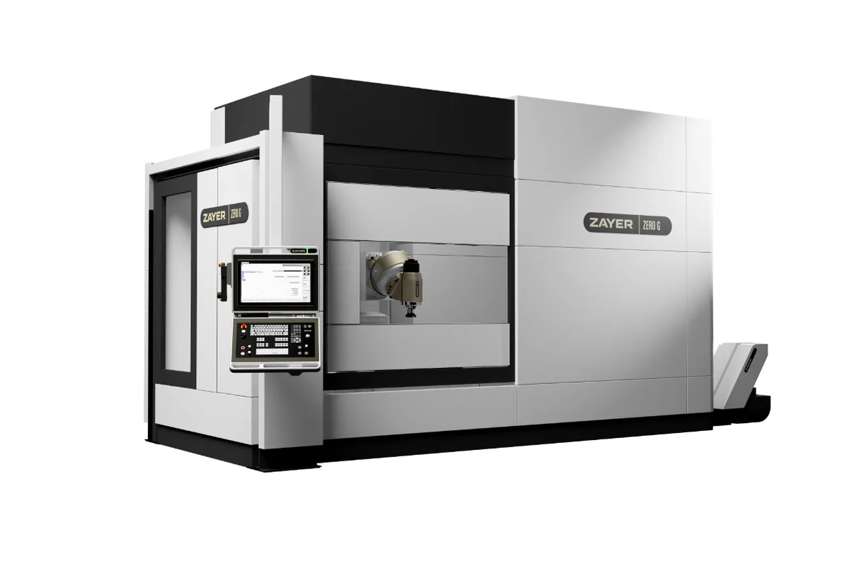 Zayer ZERO G bed type milling machine with rotary table